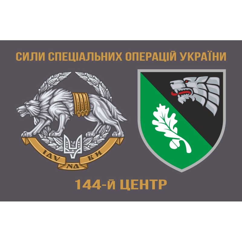 Флаг 144 отдельного центра огневой поддержки ССО ВСУ. Вариант-11 Флаг 144 отдельного центра огневой поддержки ССО ВСУ. Вариант-11