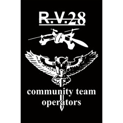 Флаг Подразделения разведывательных и ударных БПЛА «R.V.28» 28 ОМБр ВСУ Флаг Подразделения разведывательных и ударных БПЛА «R.V.28» 28 ОМБр ВСУ