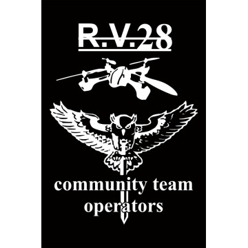 Прапор Підрозділу розвідувальних та ударних БПЛА «R.V.28» 28 ОМБр ЗСУ Прапор Підрозділу розвідувальних та ударних БПЛА «R.V.28» 28 ОМБр ЗСУ