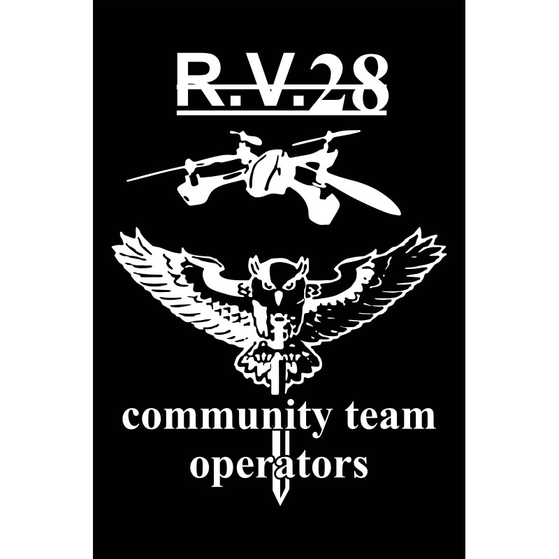 Флаг Подразделения разведывательных и ударных БПЛА «R.V.28» 28 ОМБр ВСУ Флаг Подразделения разведывательных и ударных БПЛА «R.V.28» 28 ОМБр ВСУ