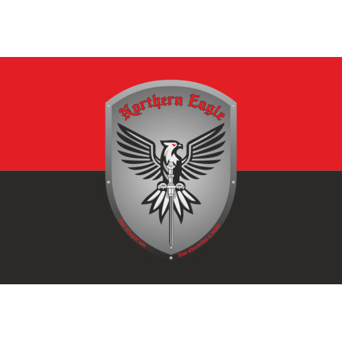 Прапор РУБпАК «Northern Eagle» 151 ОМБр ЗСУ. Варіант-02 Прапор РУБпАК «Northern Eagle» 151 ОМБр ЗСУ. Варіант-02