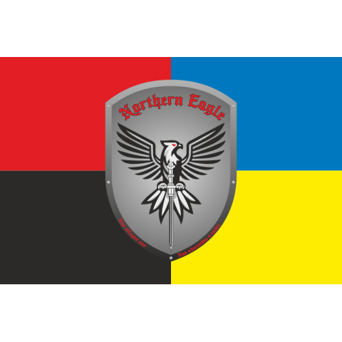 Прапор РУБпАК «Northern Eagle» 151 ОМБр ЗСУ. Варіант-03 Прапор РУБпАК «Northern Eagle» 151 ОМБр ЗСУ. Варіант-03