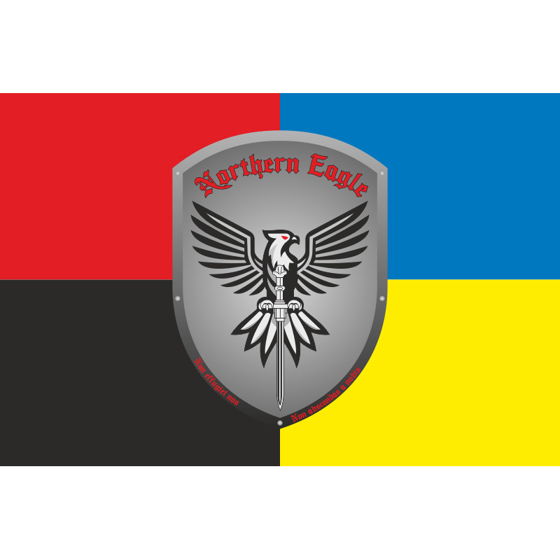 Прапор РУБпАК «Northern Eagle» 151 ОМБр ЗСУ. Варіант-03 Прапор РУБпАК «Northern Eagle» 151 ОМБр ЗСУ. Варіант-03