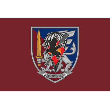 Прапор РУБпАК «Black Raven Group» 81 ОАеМБр ЗСУ. Варіант-03
