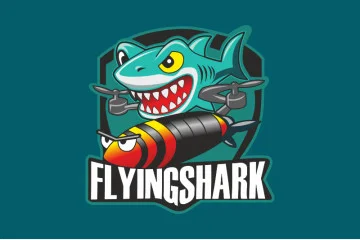 Прапор РУБпАК «Flying Shark» 40 ОБрБО ВМС ЗСУ. Варіант-01
