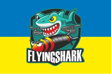 Прапор РУБпАК «Flying Shark» 40 ОБрБО ВМС ЗСУ. Варіант-02