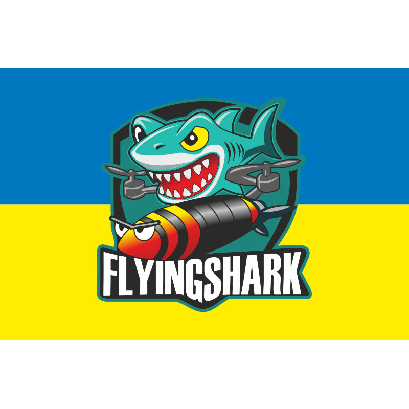 Прапор РУБпАК «Flying Shark» 40 ОБрБО ВМС ЗСУ. Варіант-02 Прапор РУБпАК «Flying Shark» 40 ОБрБО ВМС ЗСУ. Варіант-02