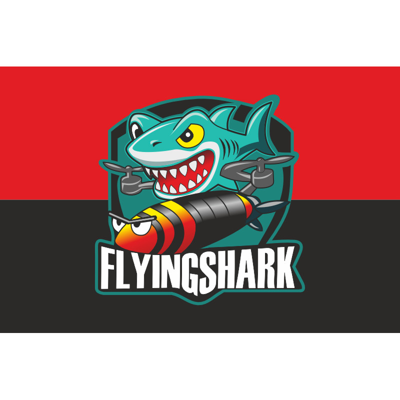 Прапор РУБпАК «Flying Shark» 40 ОБрБО ВМС ЗСУ. Варіант-03 Прапор РУБпАК «Flying Shark» 40 ОБрБО ВМС ЗСУ. Варіант-03