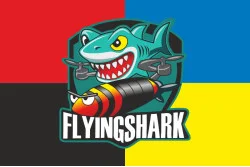 Прапор РУБпАК «Flying Shark» 40 ОБрБО ВМС ЗСУ. Варіант-04 Прапор РУБпАК «Flying Shark» 40 ОБрБО ВМС ЗСУ. Варіант-04