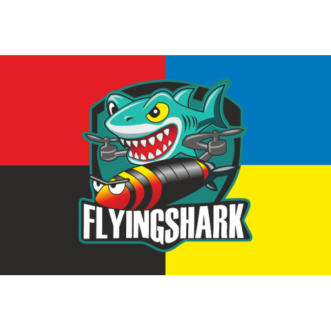 Прапор РУБпАК «Flying Shark» 40 ОБрБО ВМС ЗСУ. Варіант-04 Прапор РУБпАК «Flying Shark» 40 ОБрБО ВМС ЗСУ. Варіант-04