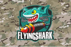 Прапор РУБпАК «Flying Shark» 40 ОБрБО ВМС ЗСУ. Варіант-05 Прапор РУБпАК «Flying Shark» 40 ОБрБО ВМС ЗСУ. Варіант-05