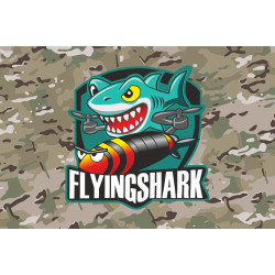 Прапор РУБпАК «Flying Shark» 40 ОБрБО ВМС ЗСУ. Варіант-05 Прапор РУБпАК «Flying Shark» 40 ОБрБО ВМС ЗСУ. Варіант-05