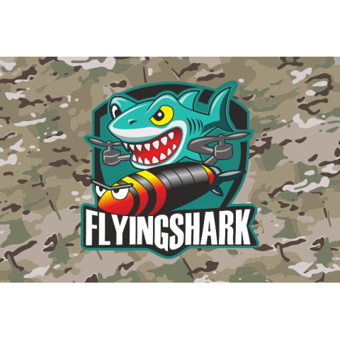 Прапор РУБпАК «Flying Shark» 40 ОБрБО ВМС ЗСУ. Варіант-05 Прапор РУБпАК «Flying Shark» 40 ОБрБО ВМС ЗСУ. Варіант-05