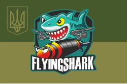 Прапор РУБпАК «Flying Shark» 40 ОБрБО ВМС ЗСУ. Варіант-06 Прапор РУБпАК «Flying Shark» 40 ОБрБО ВМС ЗСУ. Варіант-06