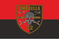 Прапор ББпС «Umbrella» 32 ОМБр ЗСУ. Варіант-02 Прапор ББпС «Umbrella» 32 ОМБр ЗСУ. Варіант-02