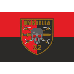Флаг ББпС «Umbrella» 32 ОМБр ВСУ. Вариант-02 Флаг ББпС «Umbrella» 32 ОМБр ВСУ. Вариант-02
