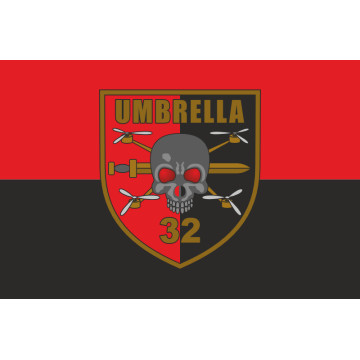 Флаг ББпС «Umbrella» 32 ОМБр ВСУ. Вариант-02 Флаг ББпС «Umbrella» 32 ОМБр ВСУ. Вариант-02