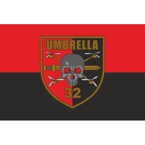 Флаг ББпС «Umbrella» 32 ОМБр ВСУ. Вариант-02 Флаг ББпС «Umbrella» 32 ОМБр ВСУ. Вариант-02
