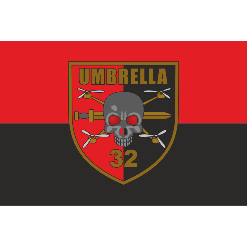 Флаг ББпС «Umbrella» 32 ОМБр ВСУ. Вариант-02 Флаг ББпС «Umbrella» 32 ОМБр ВСУ. Вариант-02