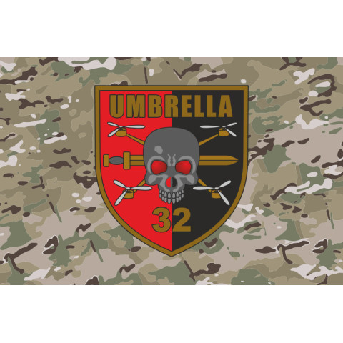 Флаг ББпС «Umbrella» 32 ОМБр ВСУ. Вариант-04 Флаг ББпС «Umbrella» 32 ОМБр ВСУ. Вариант-04