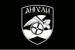 Флаг Подразделения аэроразведки БПЛА «Ангелы» 414 ОБУБАС ВСУ «Птицы Мадяра». Вариант-06 Флаг Подразделения аэроразведки БПЛА «Ангелы» 414 ОБУБАС ВСУ «Птицы Мадяра». Вариант-06