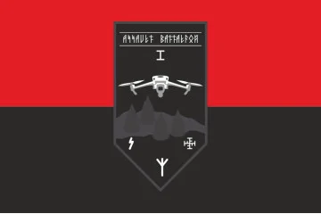 Прапор РУБпАК 1 ШБ 92 ОМБр ЗСУ. Варіант-02 Прапор РУБпАК 1 ШБ 92 ОМБр ЗСУ. Варіант-02