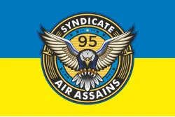 Прапор РУБпАК «Syndicate 95» 95 ОДШБр ДШВ ЗСУ. Варіант-01 Прапор РУБпАК «Syndicate 95» 95 ОДШБр ДШВ ЗСУ. Варіант-01