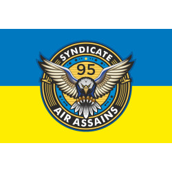 Прапор РУБпАК «Syndicate 95» 95 ОДШБр ДШВ ЗСУ. Варіант-01 Прапор РУБпАК «Syndicate 95» 95 ОДШБр ДШВ ЗСУ. Варіант-01
