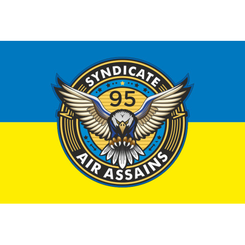 Прапор РУБпАК «Syndicate 95» 95 ОДШБр ДШВ ЗСУ. Варіант-01