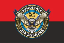 Прапор РУБпАК «Syndicate 95» 95 ОДШБр ДШВ ЗСУ. Варіант-02 Прапор РУБпАК «Syndicate 95» 95 ОДШБр ДШВ ЗСУ. Варіант-02