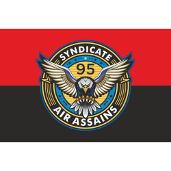 Прапор РУБпАК «Syndicate 95» 95 ОДШБр ДШВ ЗСУ. Варіант-02 Прапор РУБпАК «Syndicate 95» 95 ОДШБр ДШВ ЗСУ. Варіант-02