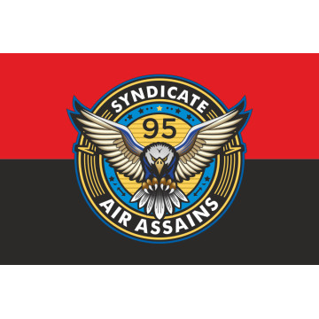 Флаг РУБпАК «Syndicate 95» 95 ОДШБр ДШВ ВСУ. Вариант-02 Флаг РУБпАК «Syndicate 95» 95 ОДШБр ДШВ ВСУ. Вариант-02