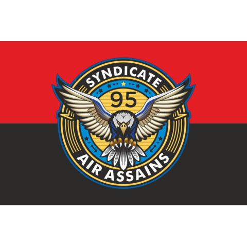 Прапор РУБпАК «Syndicate 95» 95 ОДШБр ДШВ ЗСУ. Варіант-02