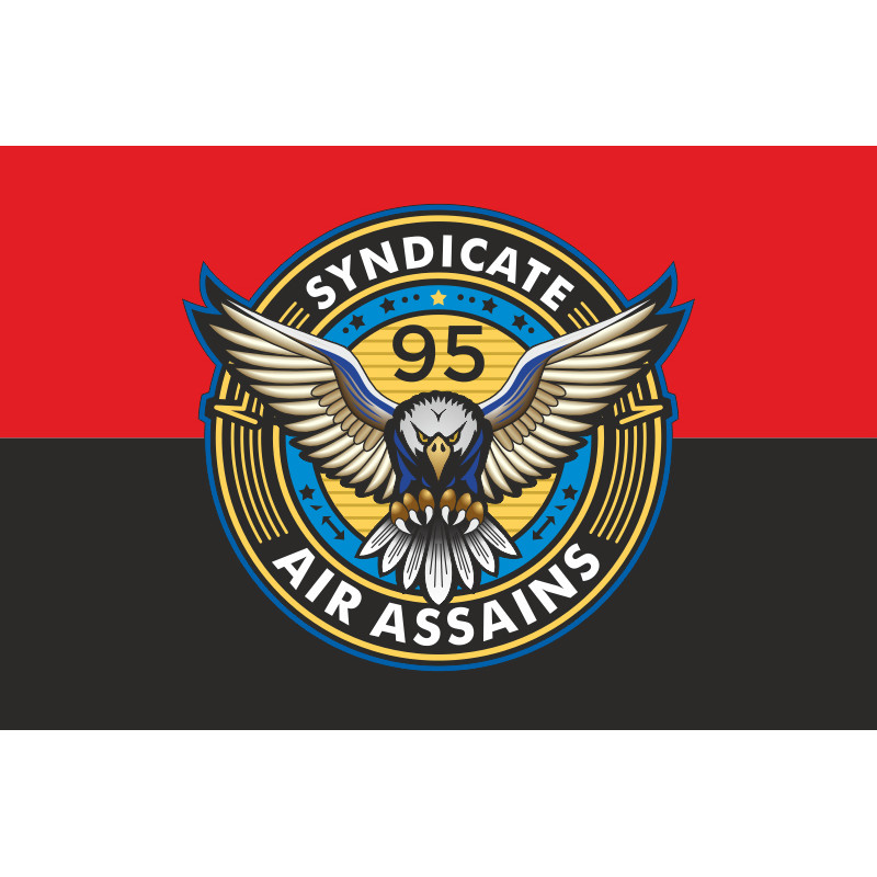 Прапор РУБпАК «Syndicate 95» 95 ОДШБр ДШВ ЗСУ. Варіант-02 Прапор РУБпАК «Syndicate 95» 95 ОДШБр ДШВ ЗСУ. Варіант-02