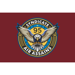 Прапор РУБпАК «Syndicate 95» 95 ОДШБр ДШВ ЗСУ. Варіант-03 Прапор РУБпАК «Syndicate 95» 95 ОДШБр ДШВ ЗСУ. Варіант-03