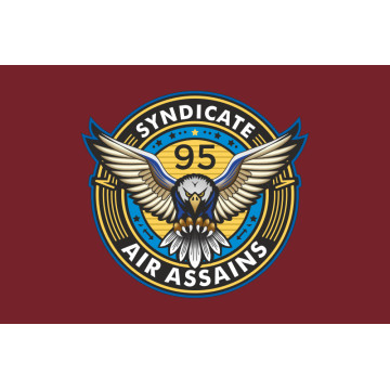 Флаг РУБпАК «Syndicate 95» 95 ОДШБр ДШВ ВСУ. Вариант-03 Флаг РУБпАК «Syndicate 95» 95 ОДШБр ДШВ ВСУ. Вариант-03