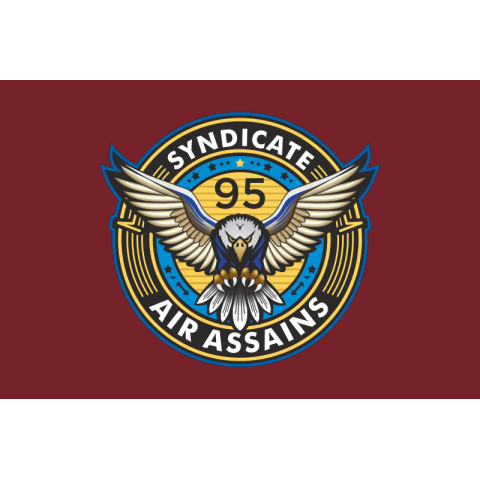 Прапор РУБпАК «Syndicate 95» 95 ОДШБр ДШВ ЗСУ. Варіант-03