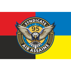 Прапор РУБпАК «Syndicate 95» 95 ОДШБр ДШВ ЗСУ. Варіант-04 Прапор РУБпАК «Syndicate 95» 95 ОДШБр ДШВ ЗСУ. Варіант-04