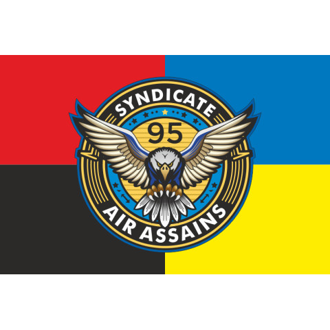 Прапор РУБпАК «Syndicate 95» 95 ОДШБр ДШВ ЗСУ. Варіант-04