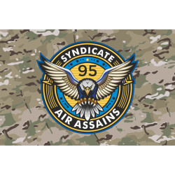 Прапор РУБпАК «Syndicate 95» 95 ОДШБр ДШВ ЗСУ. Варіант-05 Прапор РУБпАК «Syndicate 95» 95 ОДШБр ДШВ ЗСУ. Варіант-05