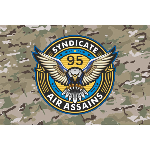 Прапор РУБпАК «Syndicate 95» 95 ОДШБр ДШВ ЗСУ. Варіант-05