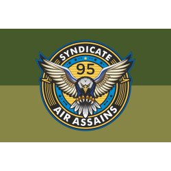 Прапор РУБпАК «Syndicate 95» 95 ОДШБр ДШВ ЗСУ. Варіант-06 Прапор РУБпАК «Syndicate 95» 95 ОДШБр ДШВ ЗСУ. Варіант-06