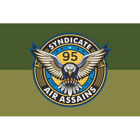 Прапор РУБпАК «Syndicate 95» 95 ОДШБр ДШВ ЗСУ. Варіант-06