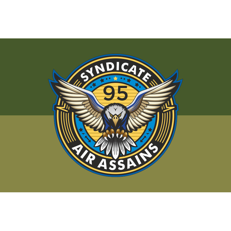 Прапор РУБпАК «Syndicate 95» 95 ОДШБр ДШВ ЗСУ. Варіант-06 Прапор РУБпАК «Syndicate 95» 95 ОДШБр ДШВ ЗСУ. Варіант-06