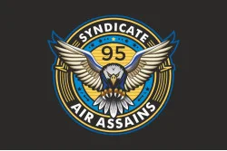 Прапор РУБпАК «Syndicate 95» 95 ОДШБр ДШВ ЗСУ. Варіант-07 Прапор РУБпАК «Syndicate 95» 95 ОДШБр ДШВ ЗСУ. Варіант-07