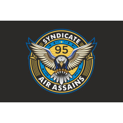 Прапор РУБпАК «Syndicate 95» 95 ОДШБр ДШВ ЗСУ. Варіант-07 Прапор РУБпАК «Syndicate 95» 95 ОДШБр ДШВ ЗСУ. Варіант-07