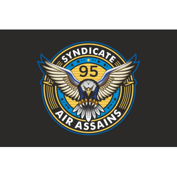 Флаг РУБпАК «Syndicate 95» 95 ОДШБр ДШВ ВСУ. Вариант-07 Флаг РУБпАК «Syndicate 95» 95 ОДШБр ДШВ ВСУ. Вариант-07