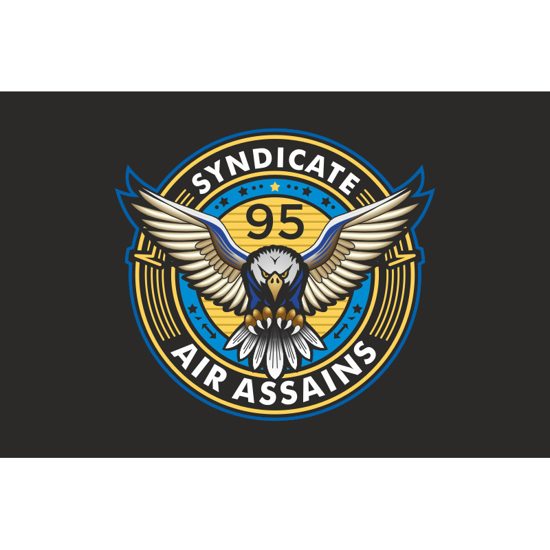 Прапор РУБпАК «Syndicate 95» 95 ОДШБр ДШВ ЗСУ. Варіант-07 Прапор РУБпАК «Syndicate 95» 95 ОДШБр ДШВ ЗСУ. Варіант-07