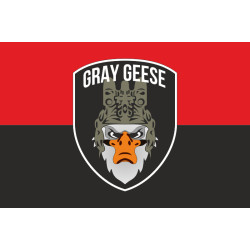 Флаг РУБпАК «Gray Geese» ВСУ. Вариант-02 Флаг РУБпАК «Gray Geese» ВСУ. Вариант-02