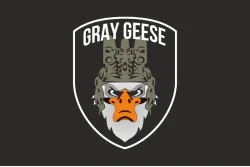Флаг РУБпАК «Gray Geese» ВСУ. Вариант-06 Флаг РУБпАК «Gray Geese» ВСУ. Вариант-06